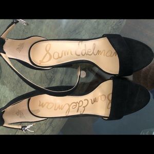 Sam Edelman suede black heels, 7.5M